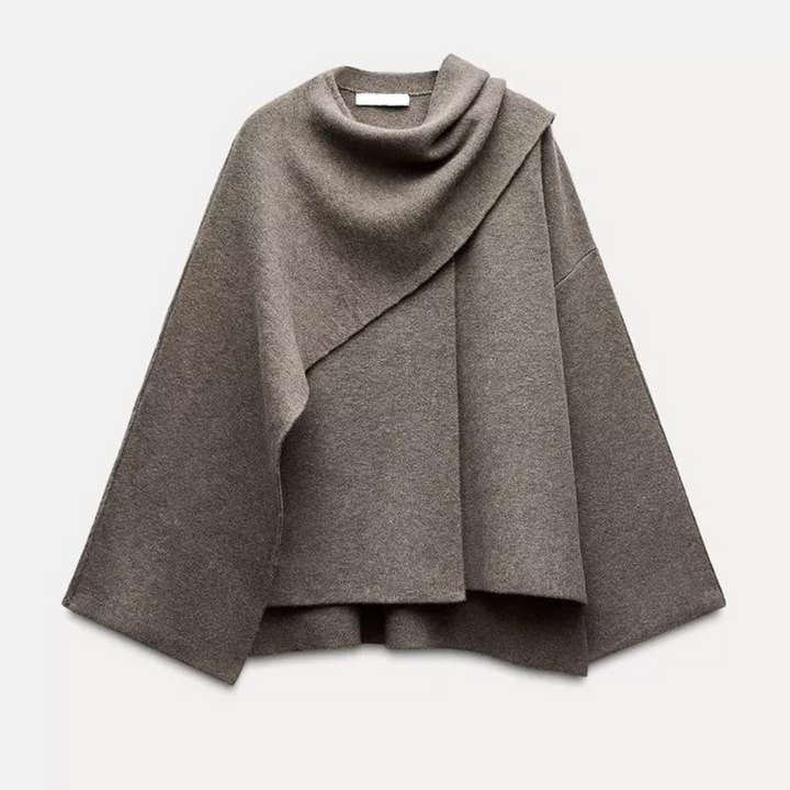 Maddalena™ - Stilvoller Woll-Trench mit elegantem Schal