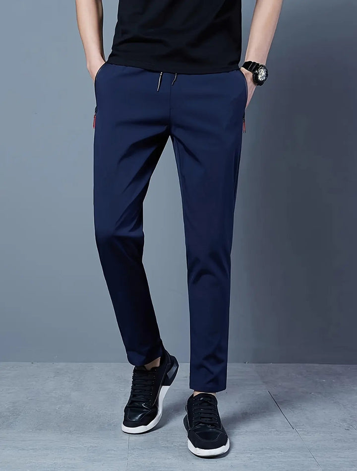 VIQA Męskie Spodnie Sportowe Slim Fit – Lekkie, Elastyczne na Co Dzień i Trening