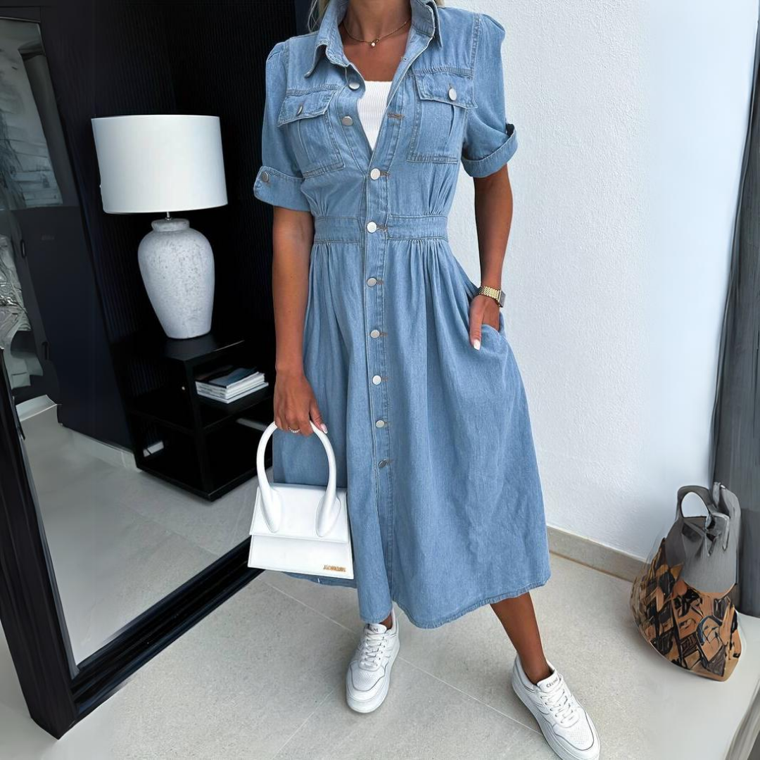 Elegantes Damenkleid aus Denim - ein vielseitiger Stil für jede Gelegenheit