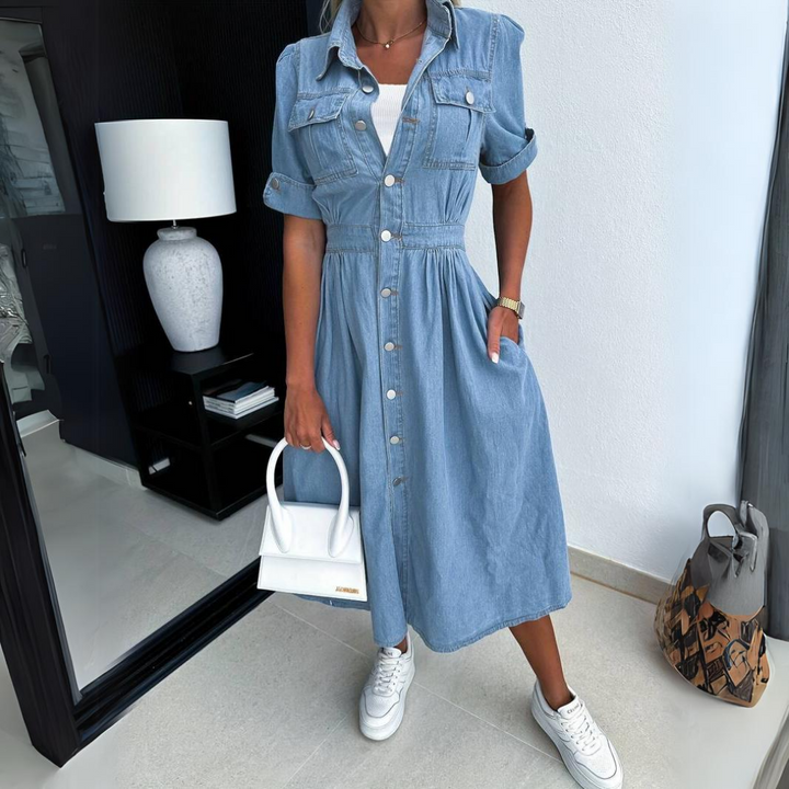 Elegantes Damenkleid aus Denim - ein vielseitiger Stil für jede Gelegenheit
