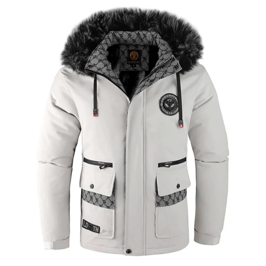 Herren-Winterparka-Jacke mit Kapuze - maximaler Kälteschutz und modischer Look