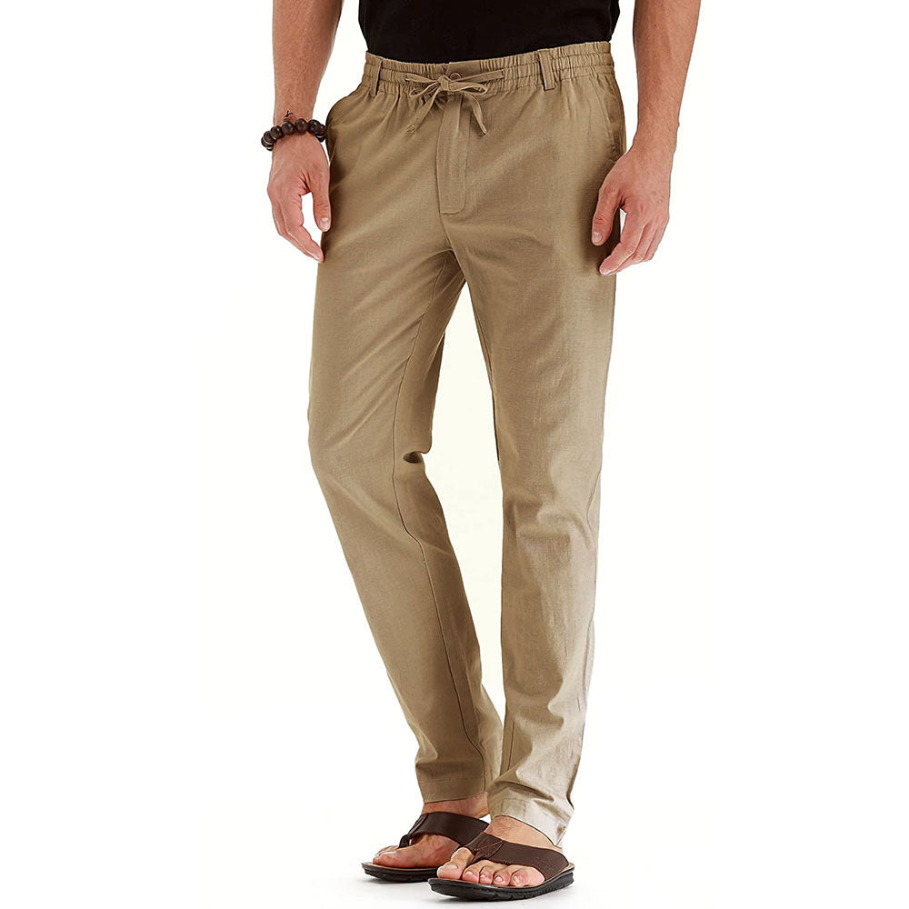 Bequeme Herren-Business-Hose in lockerer Passform mit elastischem Bund für maximalen Komfort