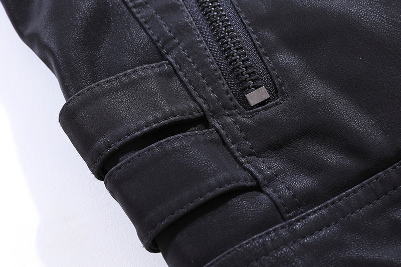 Exklusive Herren-Motorradjacke mit Reißverschluss - stylischer und robuster Schutz für die Straße