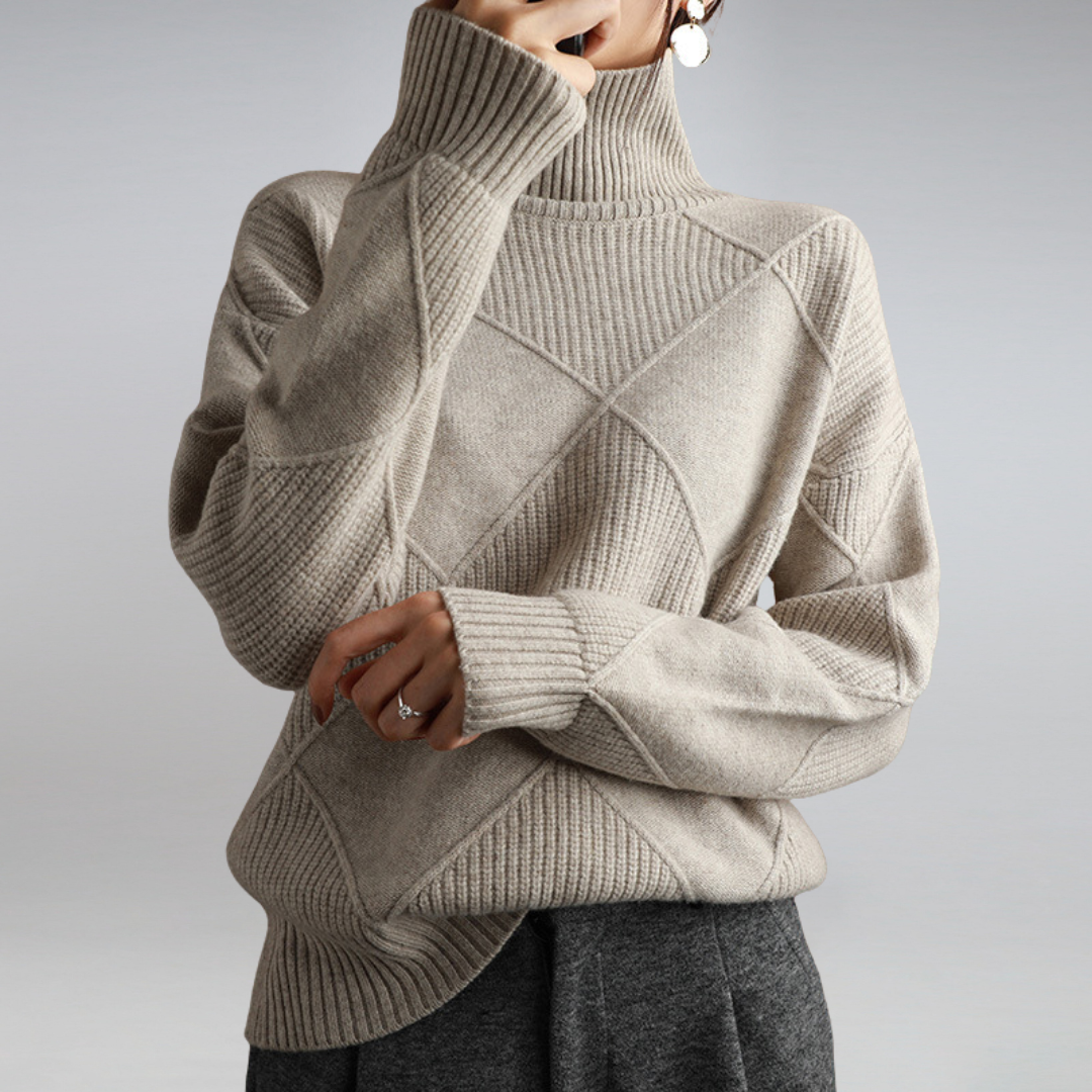 Eleganter Damen-Rollkragenpulli - Stil und Komfort in einem