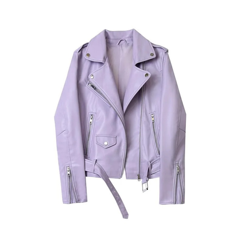 Motorradjacke Aleida für Damen - Synthetisches Leder - Ein klassischer und raffinierter Stil