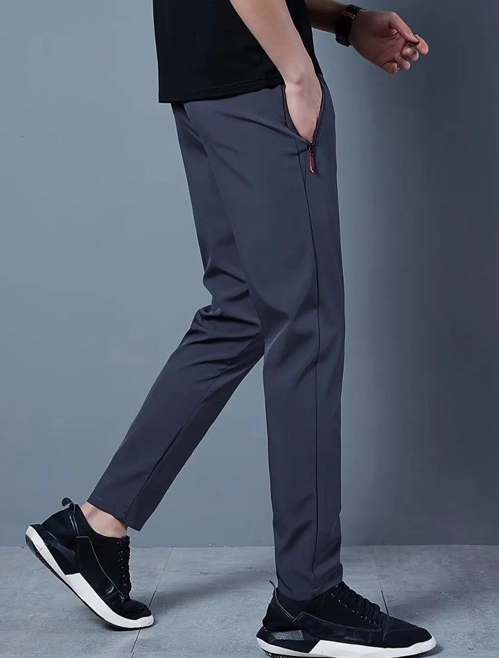VIQA Męskie Spodnie Sportowe Slim Fit – Lekkie, Elastyczne na Co Dzień i Trening