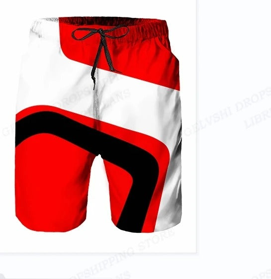Eddie Moto Sport Print Heren Zwembroek - Duurzaam en Trendy voor de Avontuurlijke Zwemmer