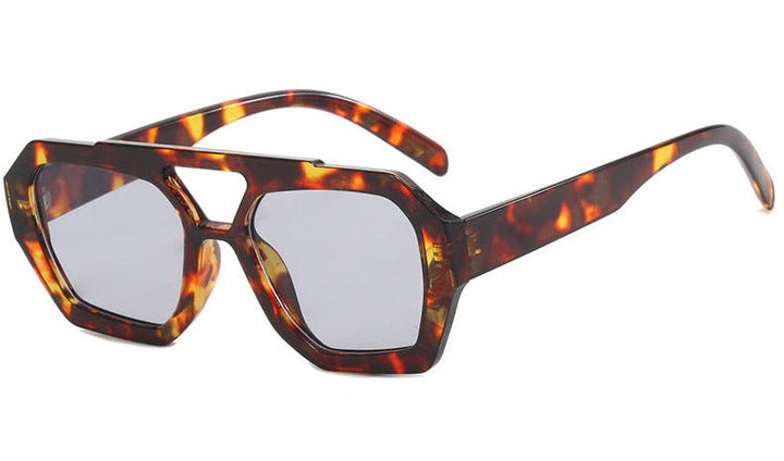 Mikka | Trendy Geometrische Zonnebril voor een Stijlvolle Look
