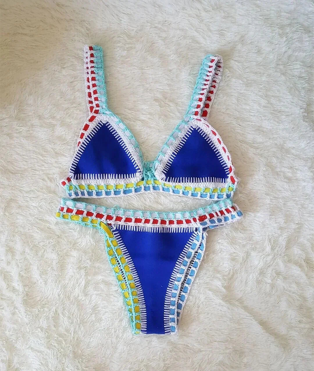 Dory | Modevola Boho Gehaakte Bikini Set met Elastisch Top für einen Ultieme Pasvorm en Stijlvolle Look