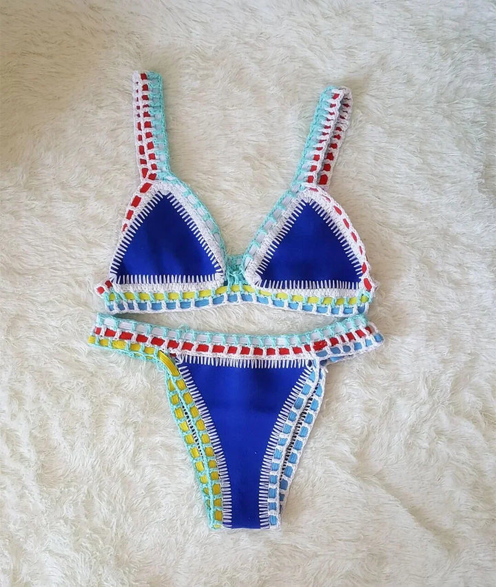 Dory | Modevola Boho Gehaakte Bikini Set met Elastisch Top für einen Ultieme Pasvorm en Stijlvolle Look