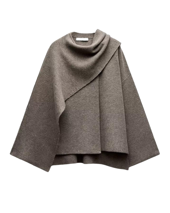 Maddalena™ - Stilvoller Woll-Trench mit elegantem Schal