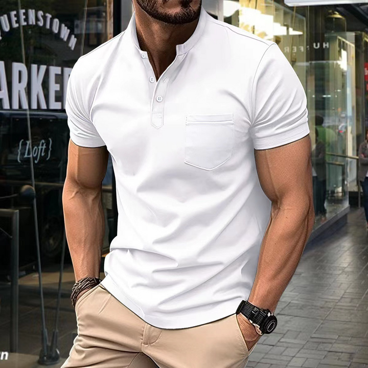 Elegantes Herren-Poloshirt mit halbem Kragen - Stil und Klassiker in einem