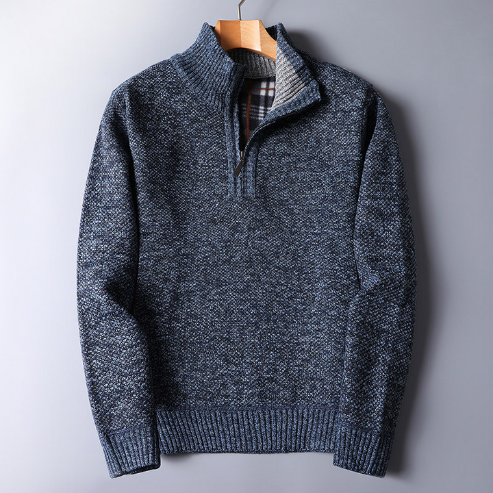 Bequemer Herrenpullover mit Reißverschluss - ideal für den Alltag