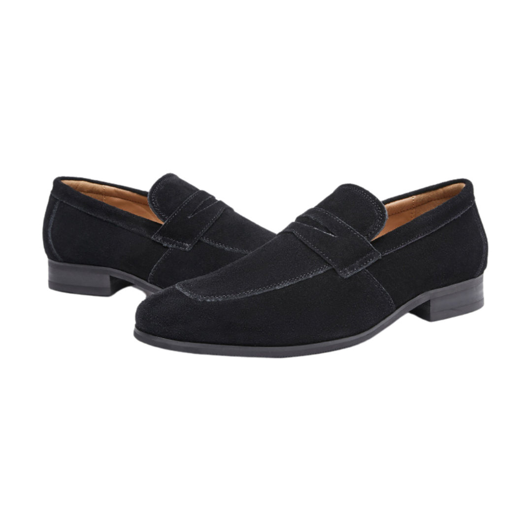 Elegante Herren-Slipper mit modischem Wildlederriemen