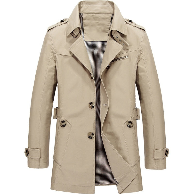 Niccolo™ Trench: Ein klassisches und elegantes Oberbekleidungsstück für Männer für die Frühjahrs- und Herbstsaison