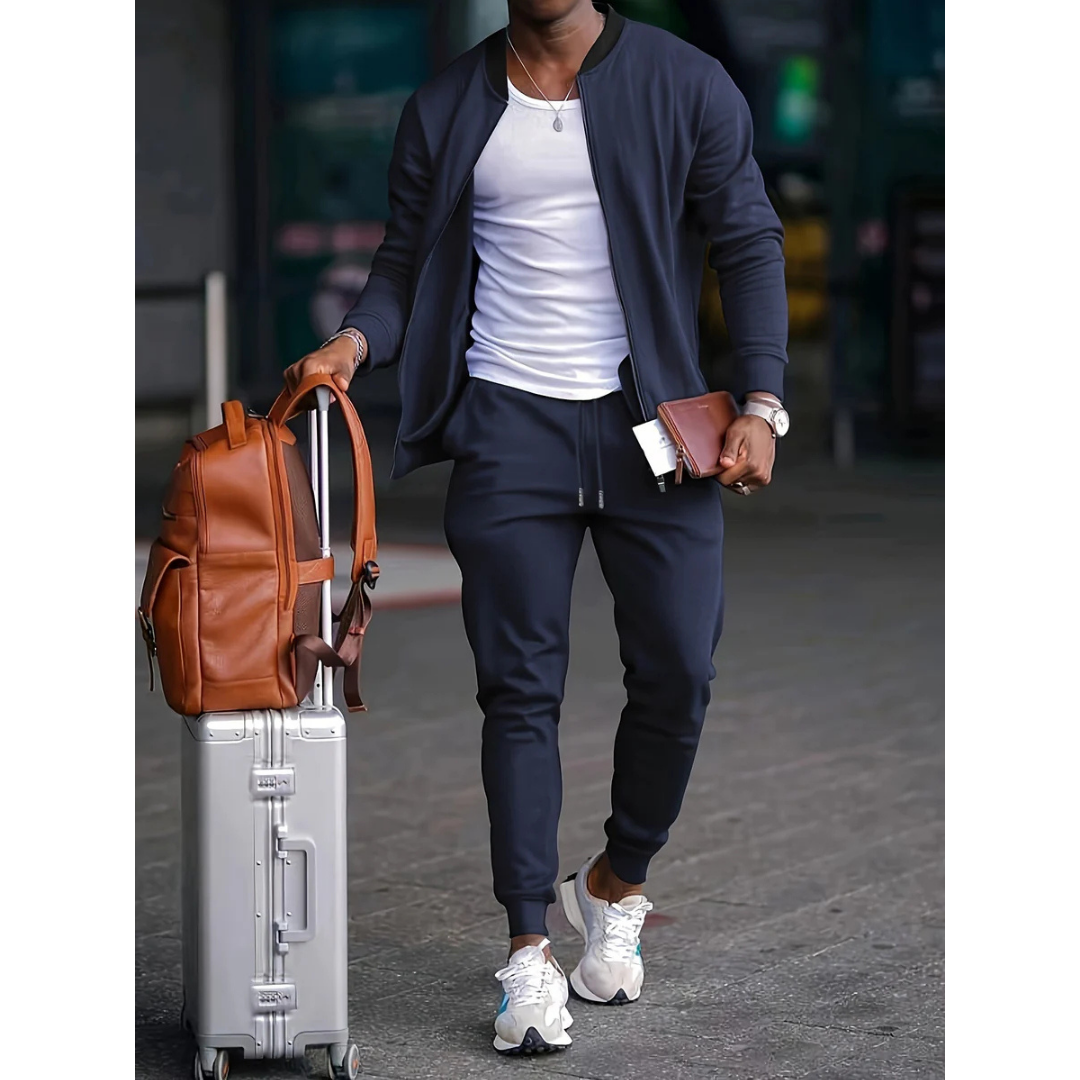 Elegantes zweiteiliges Freizeit-Set für Herren - Komfort und Stil für jede Gelegenheit