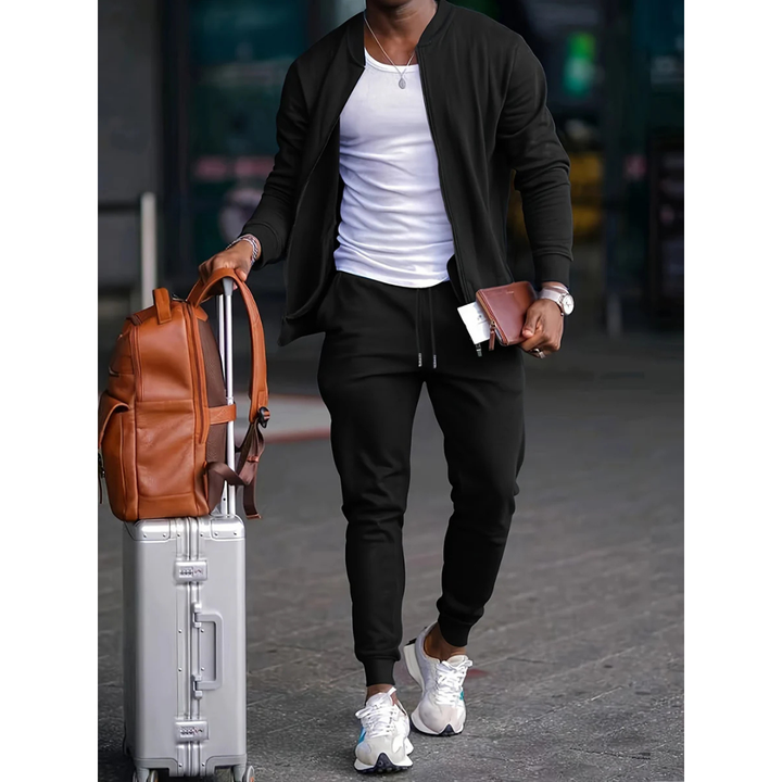 Elegantes zweiteiliges Freizeit-Set für Herren - Komfort und Stil für jede Gelegenheit
