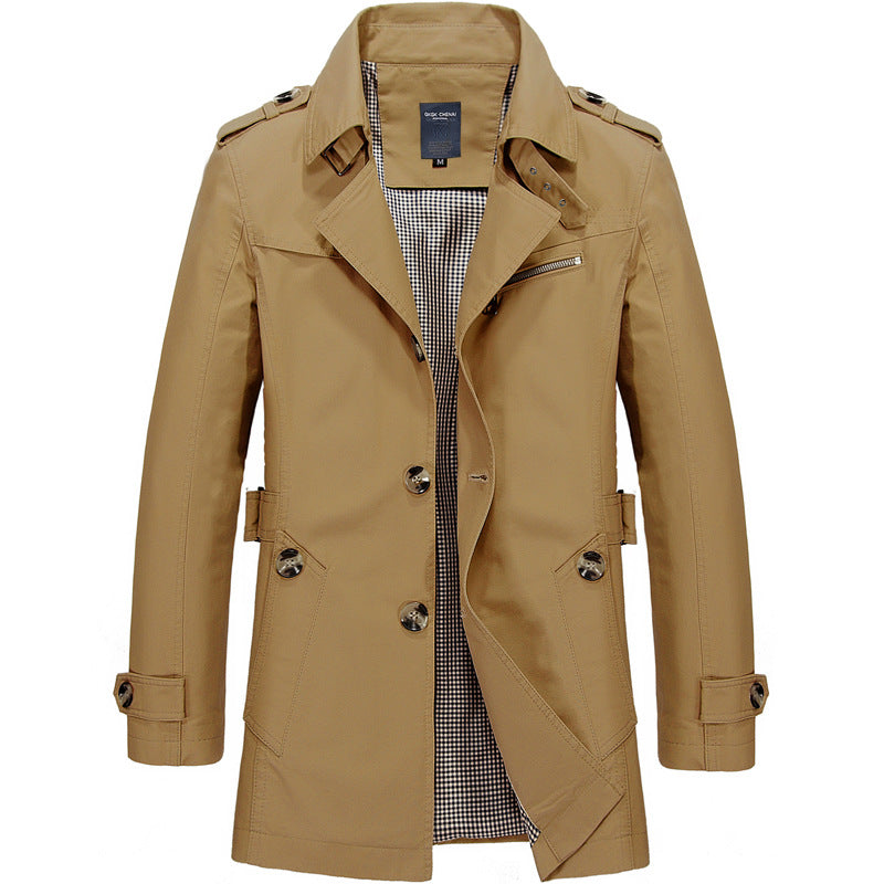 Niccolo™ Trench: Ein klassisches und elegantes Oberbekleidungsstück für Männer für die Frühjahrs- und Herbstsaison