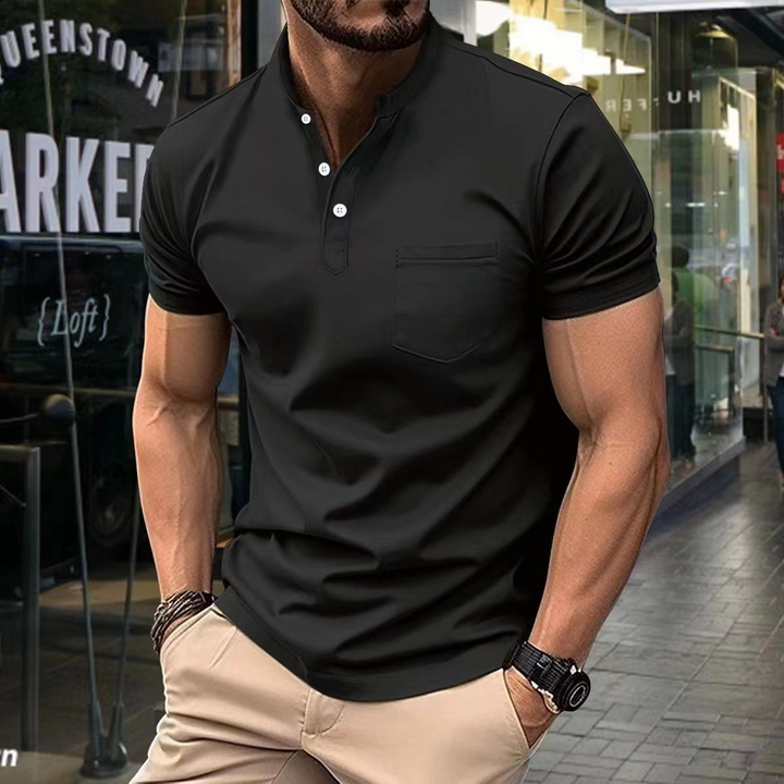 Elegantes Herren-Poloshirt mit halbem Kragen - Stil und Klassiker in einem