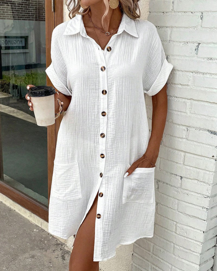Stilvolles Hemdblusenkleid für Damen - ein eleganter Look für jede Gelegenheit