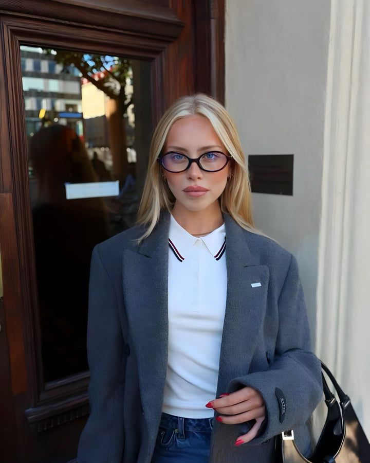 Danya Ovale Fashion Zonnebril zonder Sterkte – Stijlvol en Beschermend Accessoire