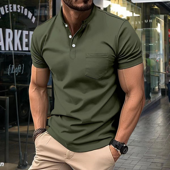 Elegantes Herren-Poloshirt mit halbem Kragen - Stil und Klassiker in einem
