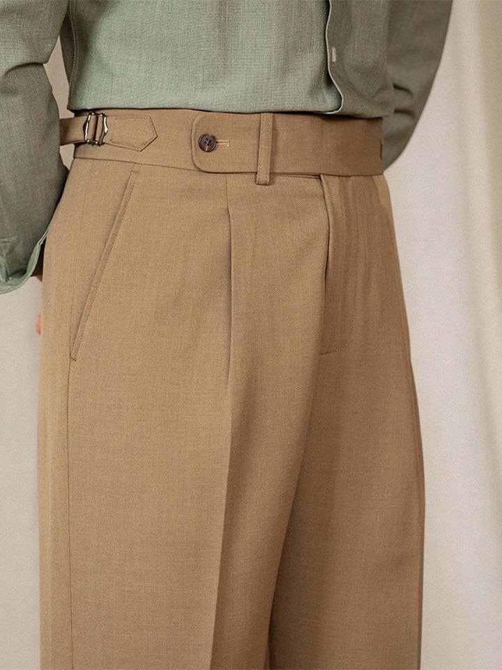 Stylische Herrenhose mit hoher Taille für einen eleganten und bequemen Look