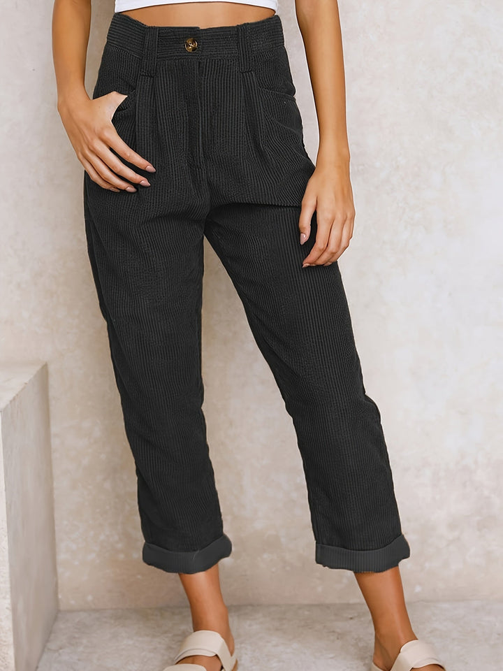 Elegante Damenhose mit hoher Taille für einen modischen und anspruchsvollen Look