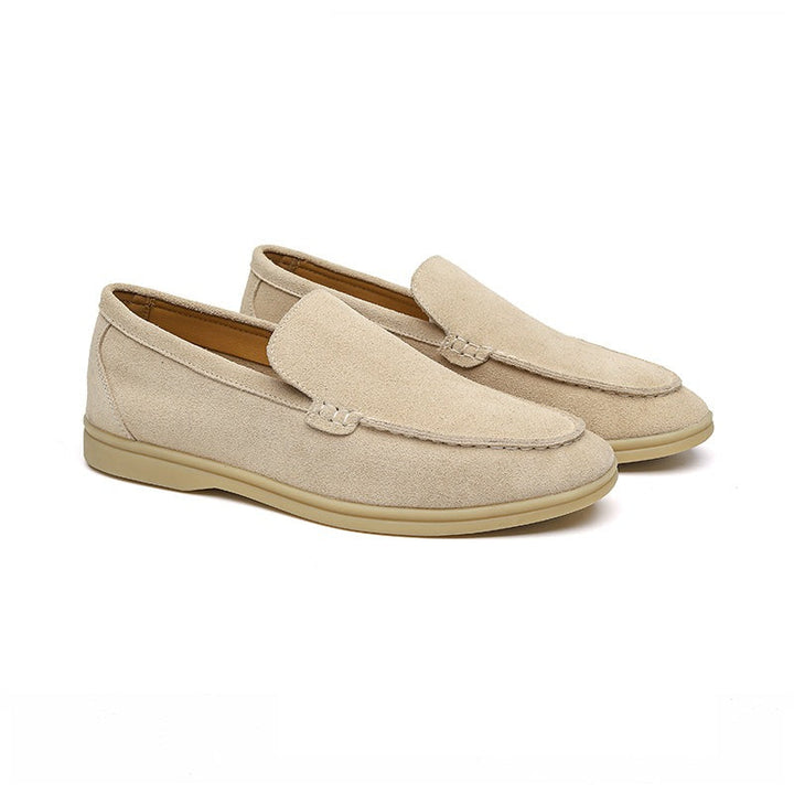 Modische Herren-Slipper aus Wildleder im modernen Milano-Stil