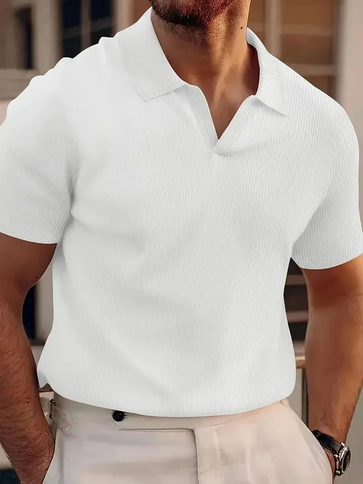 Cielo™ - Męska elegancka i przewiewna koszulka polo na lato dla maksymalnego komfortu i stylu