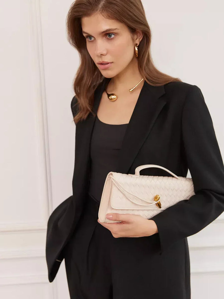 Vianey | Stilvolle und elegante Umhängetasche aus Ivoire Raffiné Stoff