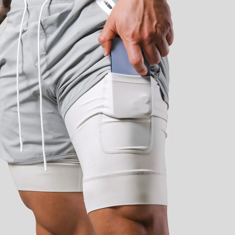 Vielseitige 2-in-1-Sport- und Trainingsshorts für Männer - optimale Leistung und Komfort bei jedem Schritt