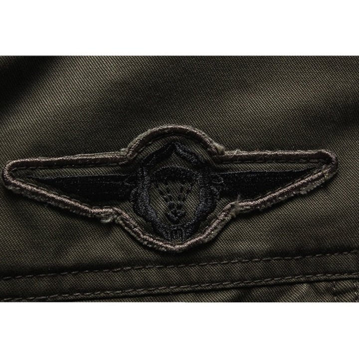 Stylische langärmelige Herren-Motorradjacke mit modernem Reißverschluss - eine elegante und bequeme Wahl für jede Strecke