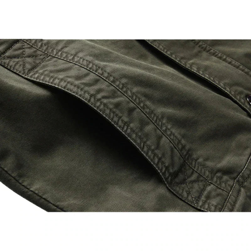 Stylische langärmelige Herren-Motorradjacke mit modernem Reißverschluss - eine elegante und bequeme Wahl für jede Strecke
