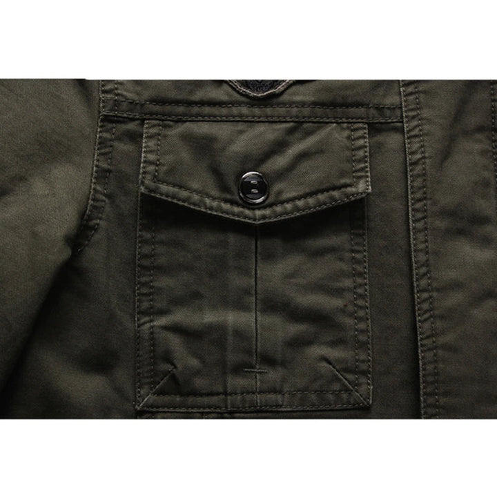 Stylische langärmelige Herren-Motorradjacke mit modernem Reißverschluss - eine elegante und bequeme Wahl für jede Strecke