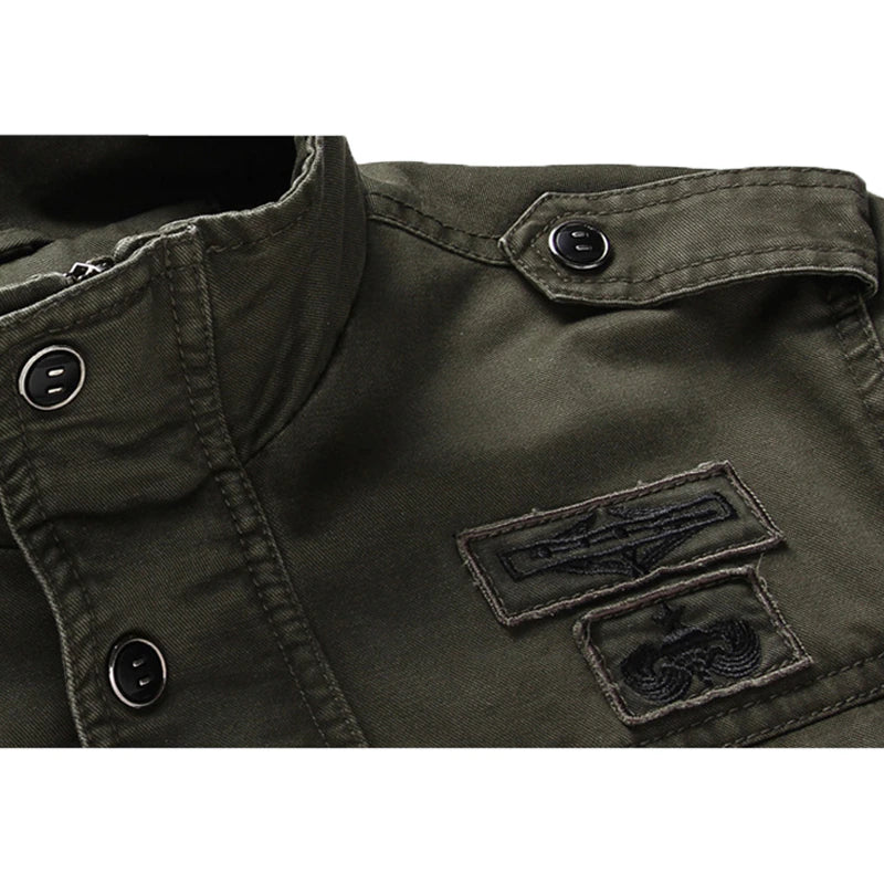 Stylische langärmelige Herren-Motorradjacke mit modernem Reißverschluss - eine elegante und bequeme Wahl für jede Strecke
