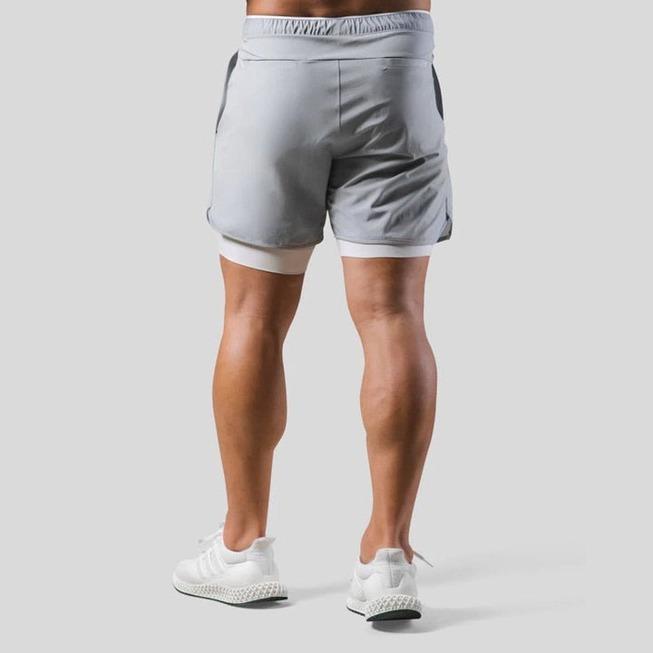 Vielseitige 2-in-1-Sport- und Trainingsshorts für Männer - optimale Leistung und Komfort bei jedem Schritt