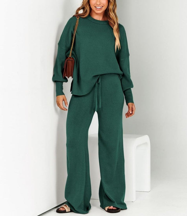 Brielle | Chic Sweater en Wijde Broek Set voor Vrouwen