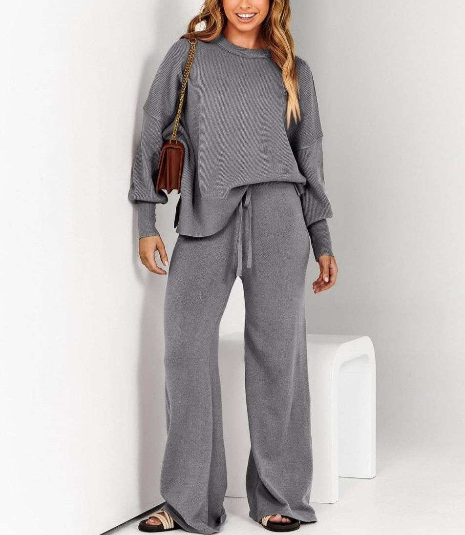 Brielle | Chic Sweater en Wijde Broek Set voor Vrouwen