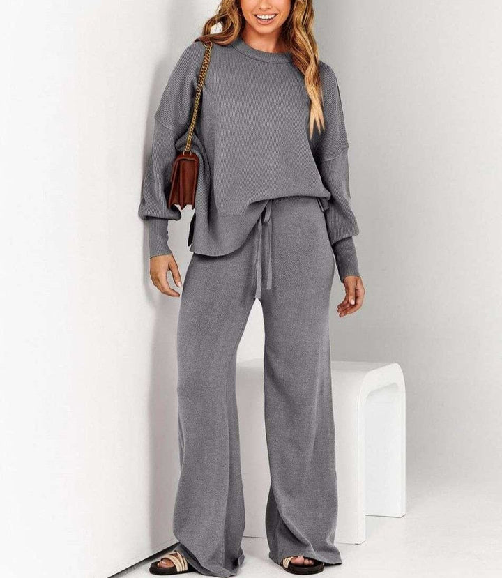Brielle | Chic Sweater en Wijde Broek Set voor Vrouwen
