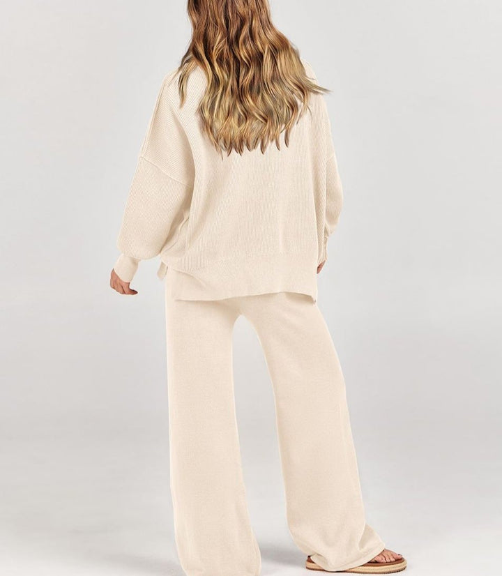 Brielle | Chic Sweater en Wijde Broek Set voor Vrouwen