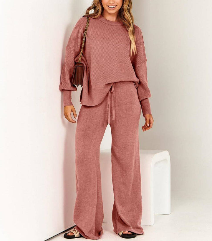 Brielle | Chic Sweater en Wijde Broek Set voor Vrouwen