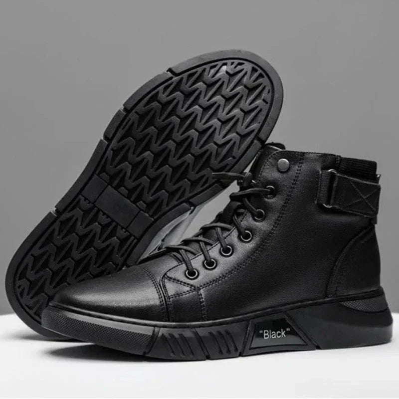 Stilvolle schwarze Herrenschuhe aus Leder für jede Gelegenheit