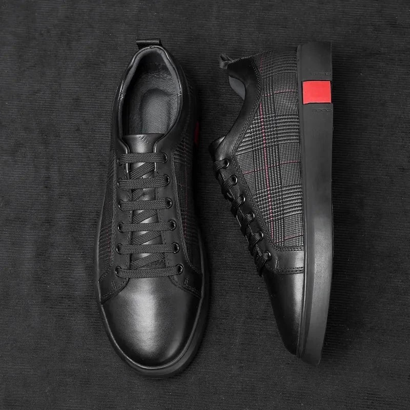 Stilvolle und luxuriöse Herren-Sportschuhe aus Leder - eine Kombination aus Komfort und Eleganz für jeden Mann