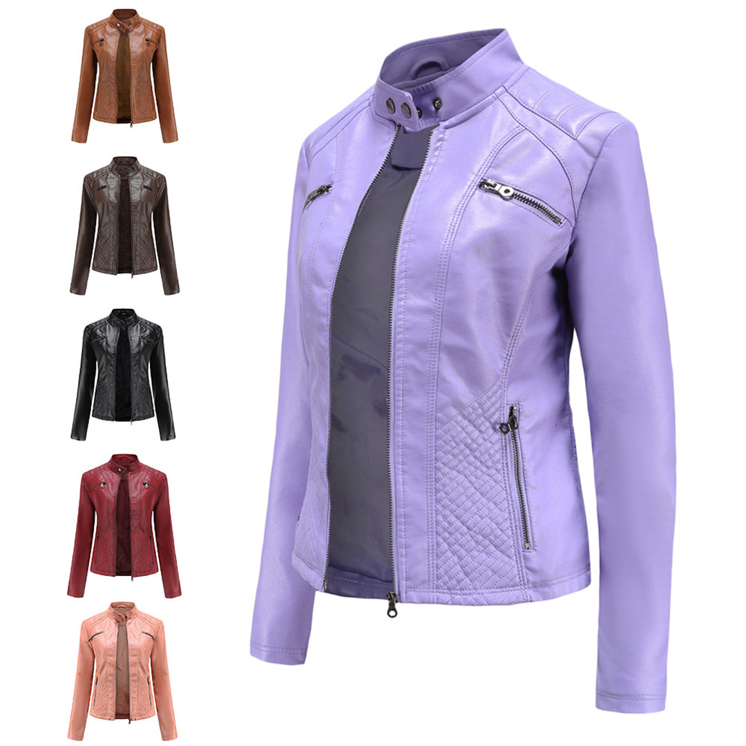 Andrijana - Luxuriöse Lederjacke für außergewöhnlichen Stil