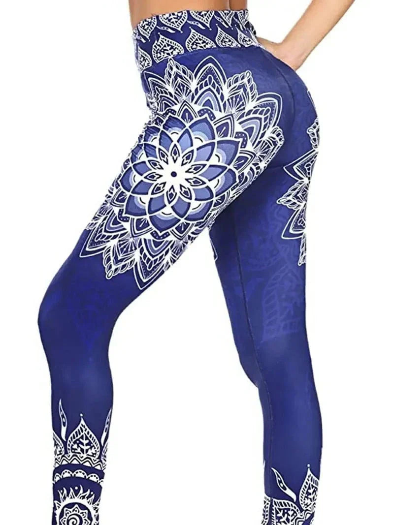 Modne damskie legginsy z kwiatowym wzorem - stylowy i elegancki look