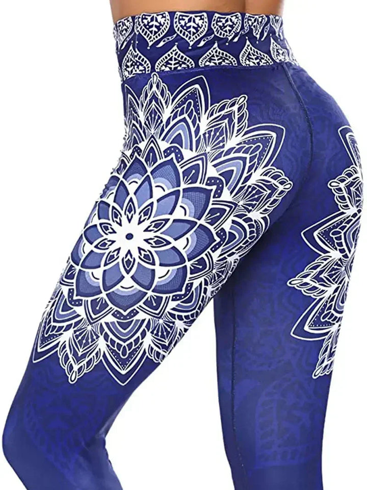 Modne damskie legginsy z kwiatowym wzorem - stylowy i elegancki look