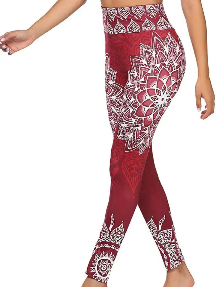 Modne damskie legginsy z kwiatowym wzorem - stylowy i elegancki look