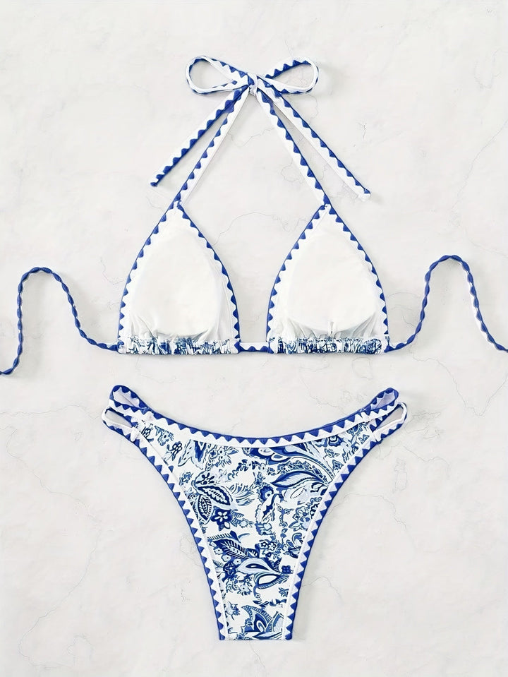 Orabella | Luxueus Paisley Bikini-Set met Verfijnde Boorddetails voor een Elegante Look