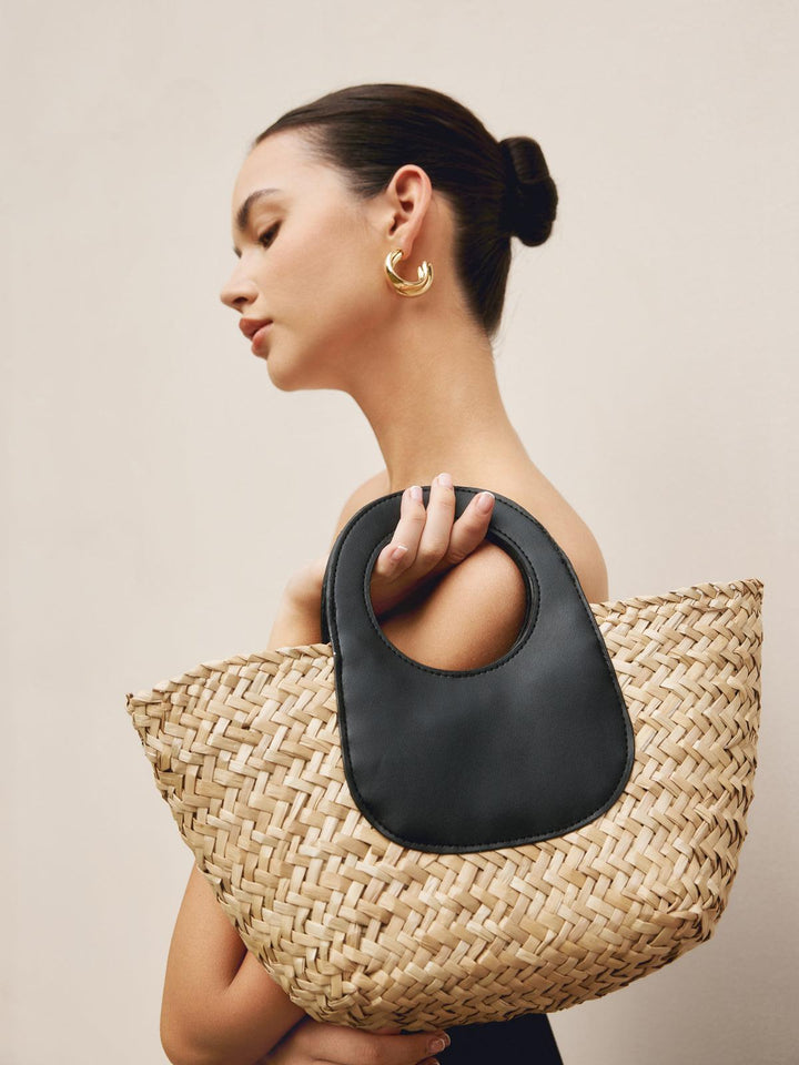 Elegante Malia Rieten Handtas - Stijlvol en Chic Accessoire